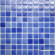 Комплект мозаики Gidrostroy Glass Mosaic QB-002 (310x310, синий, 5шт) - 