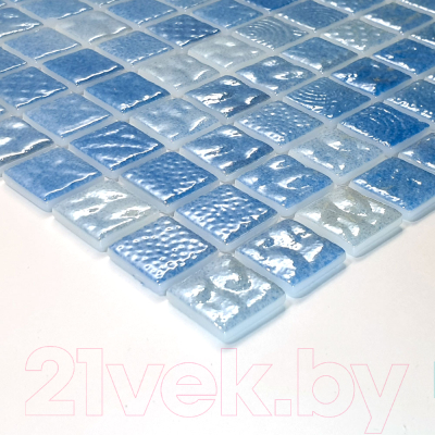 Комплект мозаики Gidrostroy Glass Mosaic L-024 (317x317, голубой, 5шт)