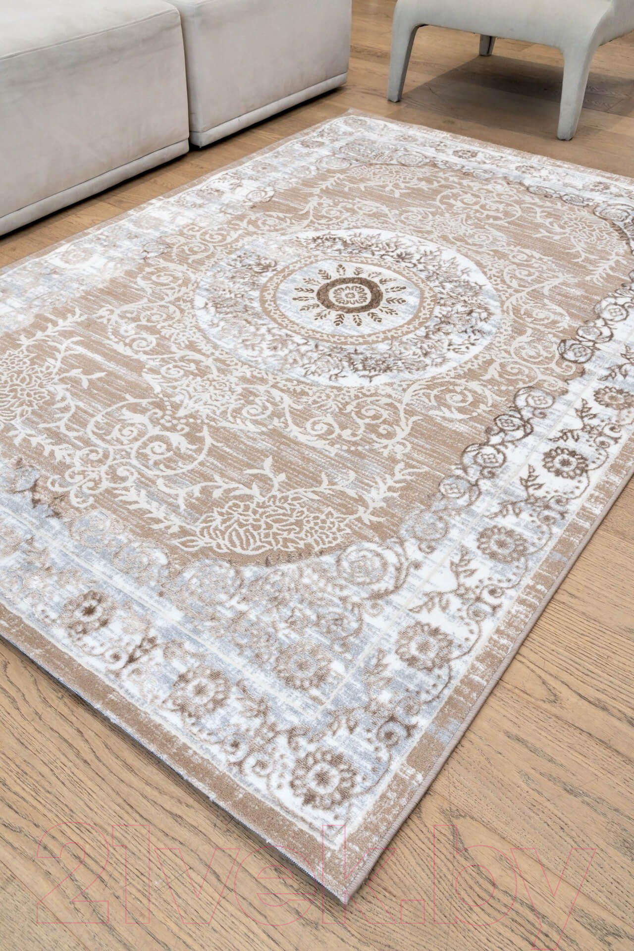 Ковер Radjab Carpet Бьянка Прямоугольник D026A / 8818RK-B