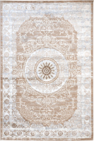 Ковер Radjab Carpet Бьянка Прямоугольник D026A / 8818RK-B (0.8x1.5, Cream Shirink/Vizon Fdy) - 