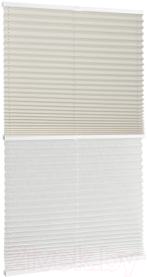 Изображение товара Штора-плиссе Delfa Basic Crush СПШ-35101/3504 Plain Transparent (68x160, кремовый/белый)