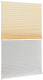 Штора-плиссе Delfa Basic Crush СПШ-35501/3504 Plain Transparent (57x160, ваниль/белый) - 