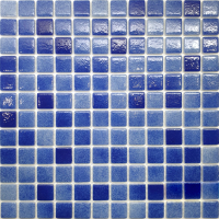 Комплект мозаики Gidrostroy Glass Mosaic QN-005 (317x317, кобальт, 5шт) - 