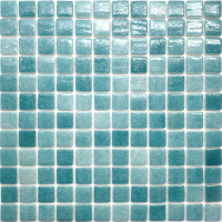 Комплект мозаики Gidrostroy Glass Mosaic QN-002 (317x317, бирюзовый, 5шт) - 