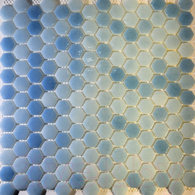 Комплект мозаики Gidrostroy Glass Mosaic TN-008 (300x300, голубой, 5шт)