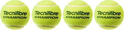 Набор теннисных мячей Tecnifibre Champion One / 60CHAM364N1 (4шт)