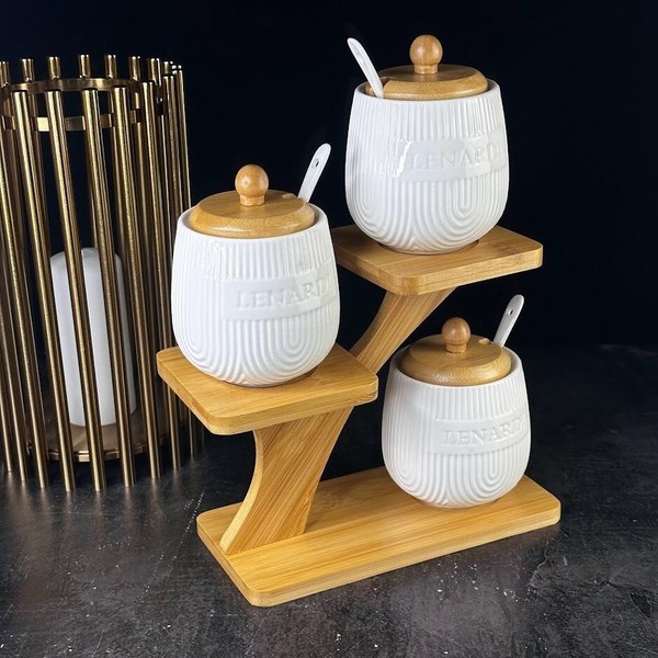 Набор емкостей для хранения Lenardi Bamboo 140-060 (3шт)