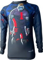 Лонгслив для единоборств RuscoSport Monkey king детский для ММА (2XL) - 