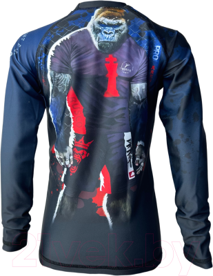 Лонгслив для единоборств RuscoSport Monkey king детский для ММА (2XL)