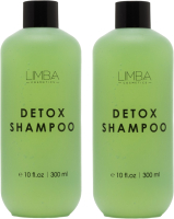 Шампунь для волос Limba Cosmetics Detox Oily Hair Cleansing Shampoo lmb18 (2x300мл) - 