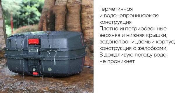 Кофр для мотоцикла AVM 688 Carbon