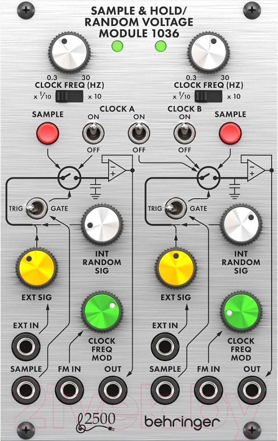 Аналоговый синтезатор Behringer S&H Random Voltage 1036