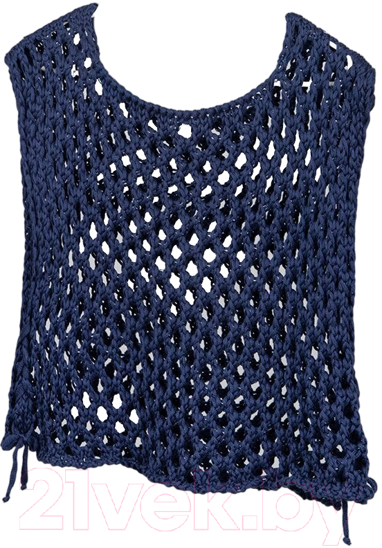 Жилет детский Amarobaby Mesh / AB-OD24-KNIT10M/20-134 (синий, р.134)