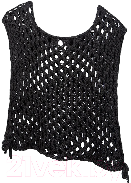 Жилет детский Amarobaby Mesh / AB-OD24-KNIT10M/09-134 (черный, р.134)
