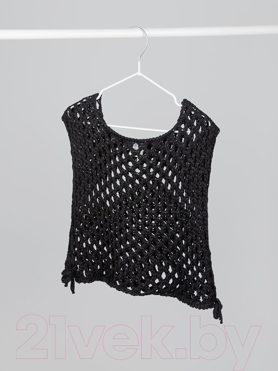 Жилет детский Amarobaby Mesh / AB-OD24-KNIT10M/09-146 (черный, р.146) — фото 2