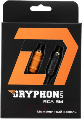 Межблочный кабель для автоакустики DL Audio Gryphon Lite RCA (3м)