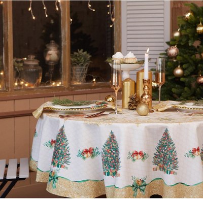 

Скатерть, Golden Christmas / 5072938