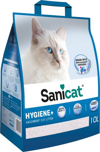 Наполнитель для туалета Sanicat Hygiene + White (10л)