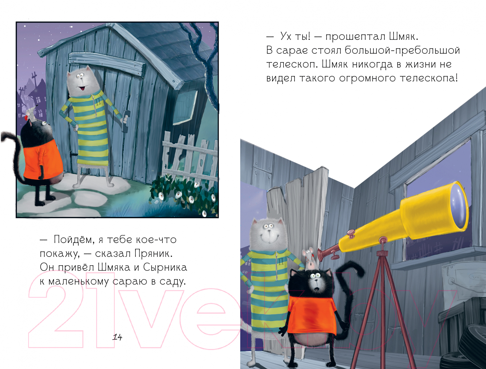 Художественная книга CLEVER Котенок Шмяк и лунный кот / 9785002115402 (Скоттон Р.) — фото 3