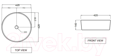 Умывальник Jaquar OPS-WHT-15905