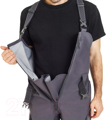 Изображение товара Полукомбинезон для охоты и рыбалки FHM Guard V2 (4XL, серый)