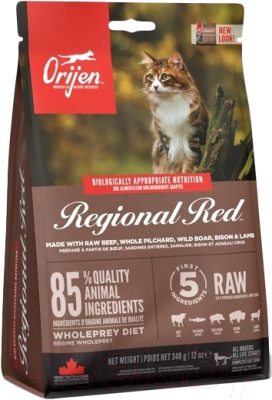 Сухой корм для кошек Orijen Regional Red (340г)