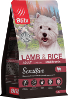 Сухой корм для собак Blitz Pets Adult Small Lamb & Rice / 4216 (1.8кг) - 