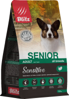 Сухой корм для собак Blitz Pets Adult Senior / 4219 (1.8кг) - 