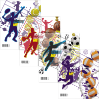 Набор обложек Erich Krause Sport DNA для тетрадей и дневников / 61120 - 