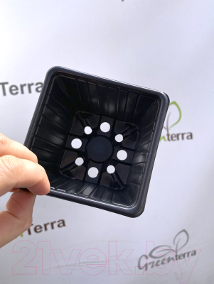 Набор горшков для рассады GreenTerra 9x9x8см (100шт)