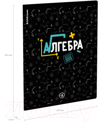 Изображение товара Тетрадь предметная Erich Krause Inscription Алгебра / 60660 (48л, клетка)
