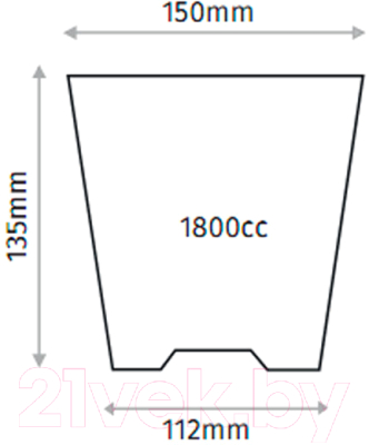 Набор горшков для рассады GreenTerra 15x13.5см (1.8л, 100шт)