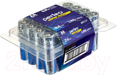 Комплект батареек Perfeo Super Alkaline / PF LR6/24BOX