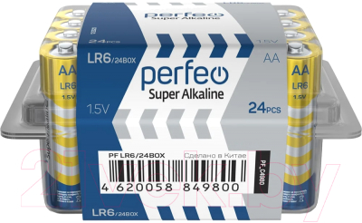 Комплект батареек Perfeo Super Alkaline / PF LR6/24BOX