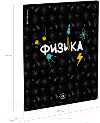 Изображение товара Тетрадь предметная Erich Krause Inscription Физика / 60662 (48л, клетка)