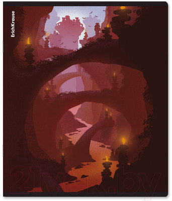 Изображение товара Тетрадь Erich Krause Silhouette Landscapes / 60581 (96л, клетка)