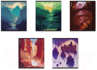 Изображение товара Тетрадь Erich Krause Silhouette Landscapes / 60581 (96л, клетка)