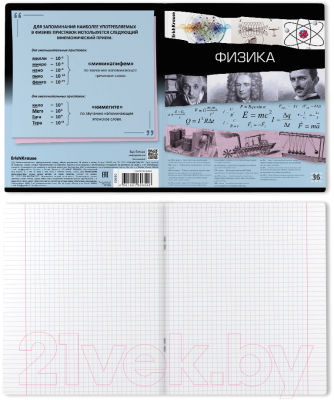 Изображение товара Тетрадь предметная Erich Krause Timeline Физика / 60650 (36л, клетка)