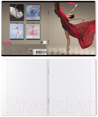 Изображение товара Тетрадь Erich Krause Балет / 58287 (48л, клетка)