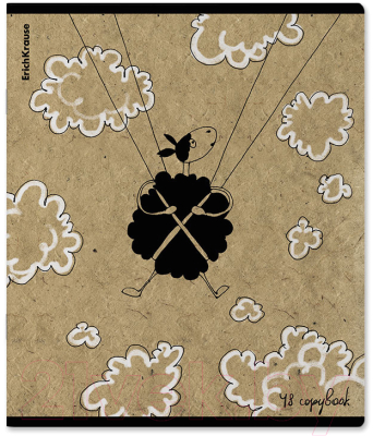 Изображение товара Тетрадь Erich Krause Овечки / 60639 (48л, клетка)