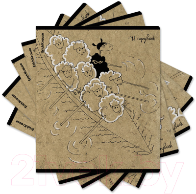 Изображение товара Тетрадь Erich Krause Овечки / 60639 (48л, клетка)