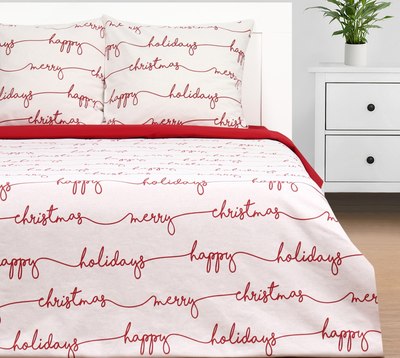 

Комплект постельного белья, Christmas letter Евро / 10383304