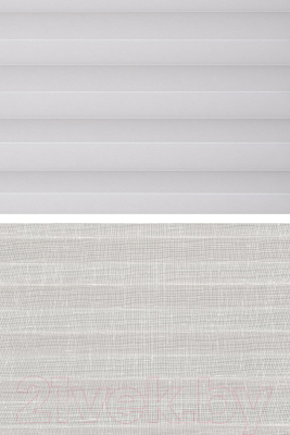 Изображение товара Штора-плиссе Delfa Basic Blo СПШ-37102/3504 Plain Transparent (52x160, белый/белый)