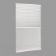Миниатюра изображения товара Штора-плиссе Delfa Basic Blo СПШ-37102/3504 Plain Transparent (81x160, белый/белый)