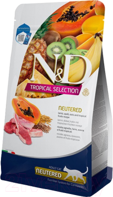 Изображение товара Сухой корм для кошек Farmina N&D Tropical Selection Cat Lamb Neutered (1.5кг)