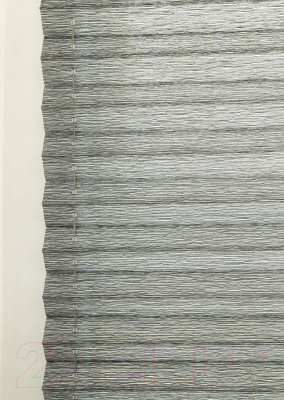 Изображение товара Штора-плиссе Delfa Walnut СПШ-3401/3504 Plain Transparent (81x160, антрацит/белый)