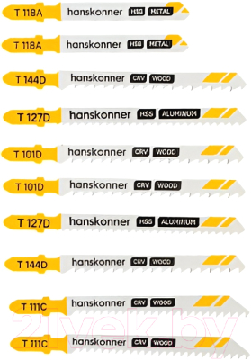 Изображение товара Набор полотен для лобзика Hanskonner Универсал / H10-UNISET1 (10шт)