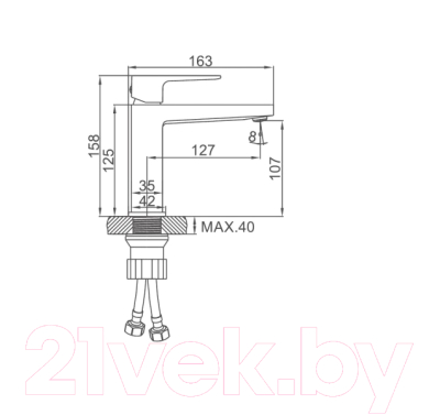 Смеситель Ledeme L1073