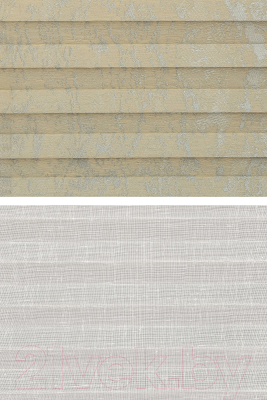 Изображение товара Штора-плиссе Delfa Mirror СПШ-3903/3504 Plain Transparent (73x160, серый/белый)