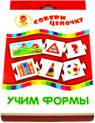 Развивающая игра Улыбка Учим формы / 4607929341687 - 